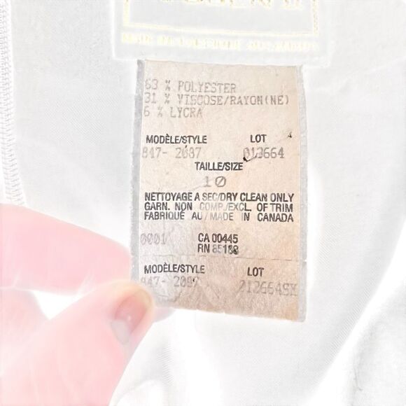 Louben II dark green peplum skirt. Size 10 - Picture 4 of 6